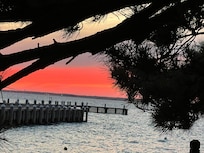 Sunset from driveway