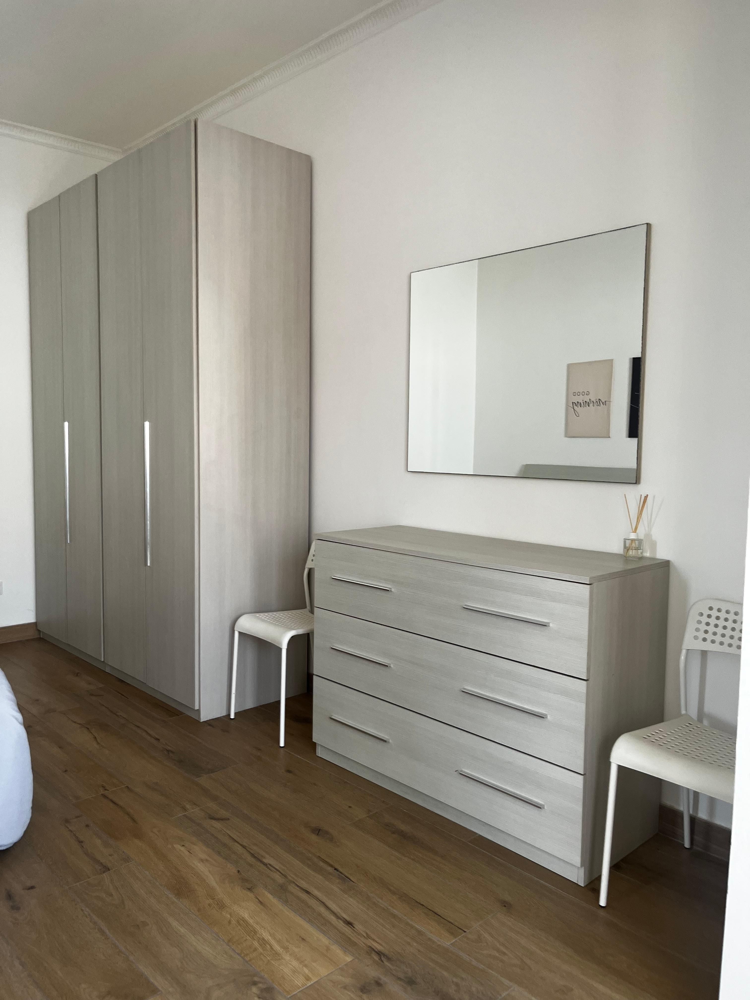 Closet space is good for two