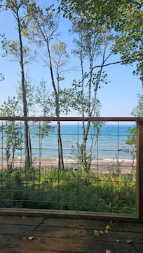 Very relaxing sitting on the deck listening to the waves