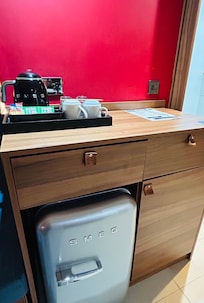 Smeg fridge and kettle