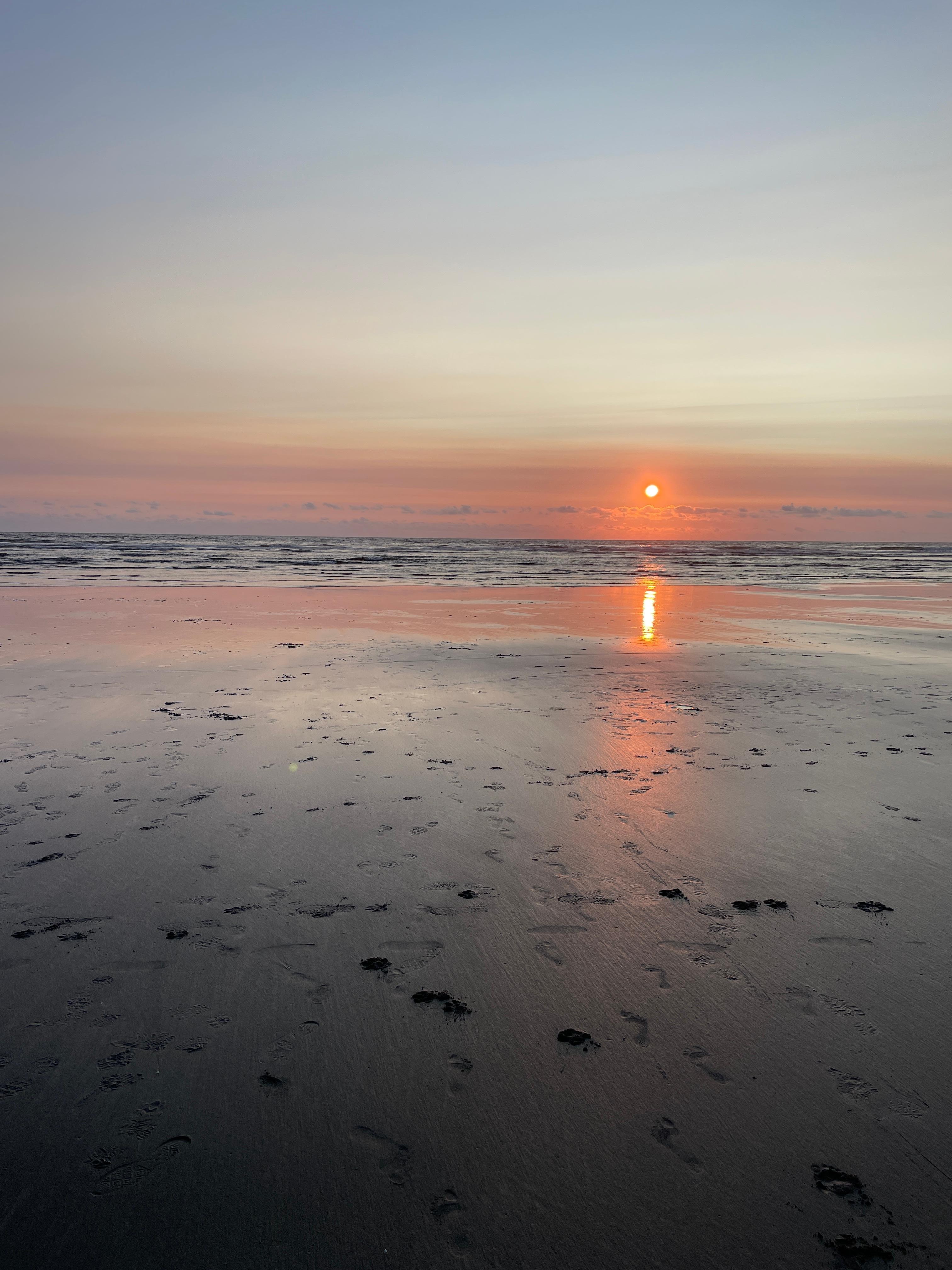 Sunset outside our balcony