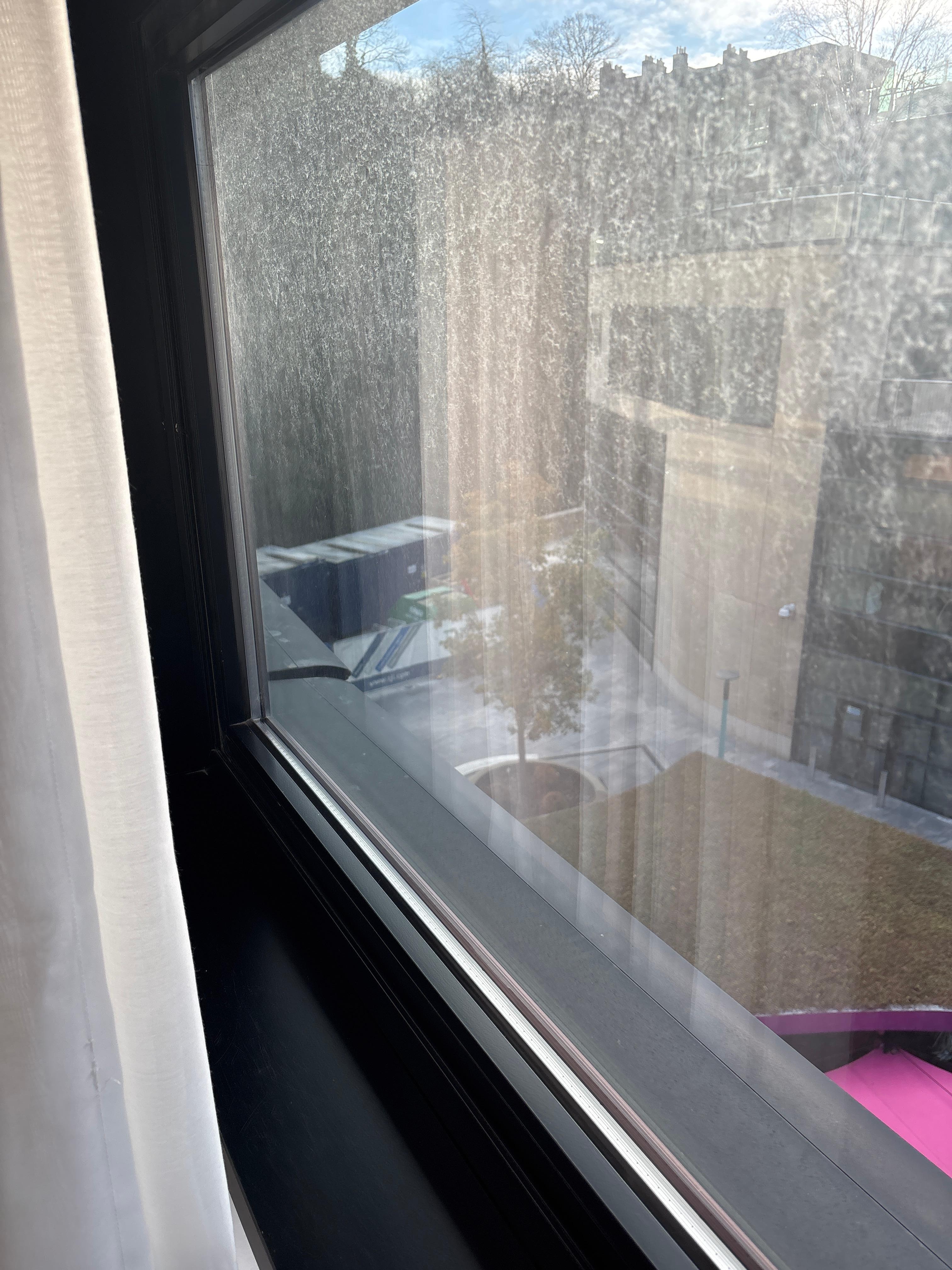 Window cleanliness, just a small negative among many.