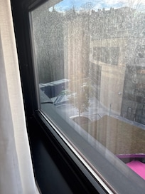 Window cleanliness, just a small negative among many.