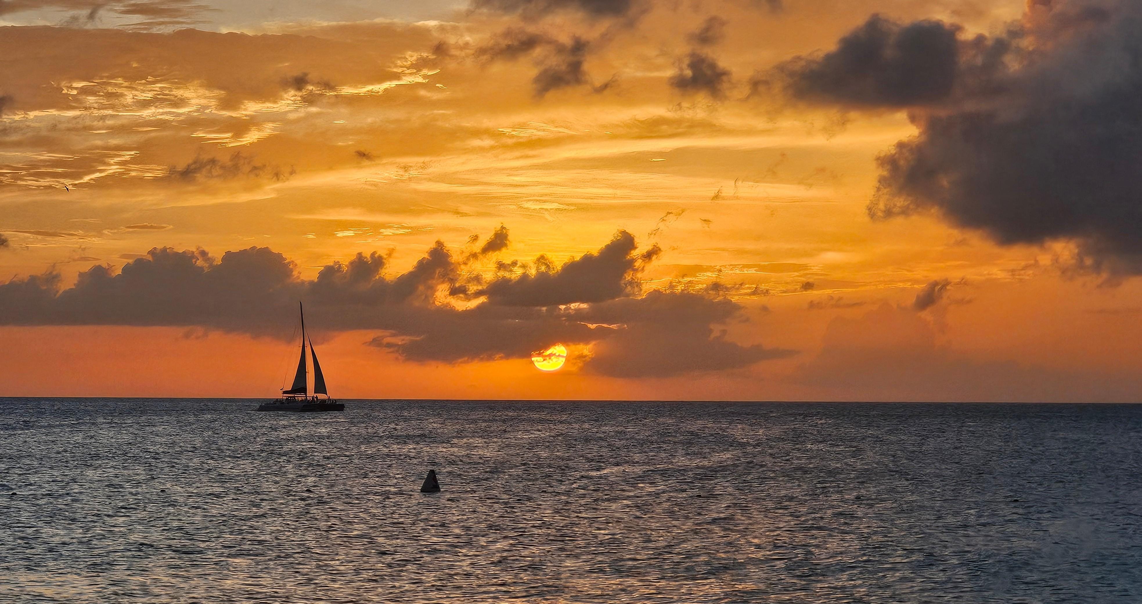 Sunset on the beach at La Cabana 