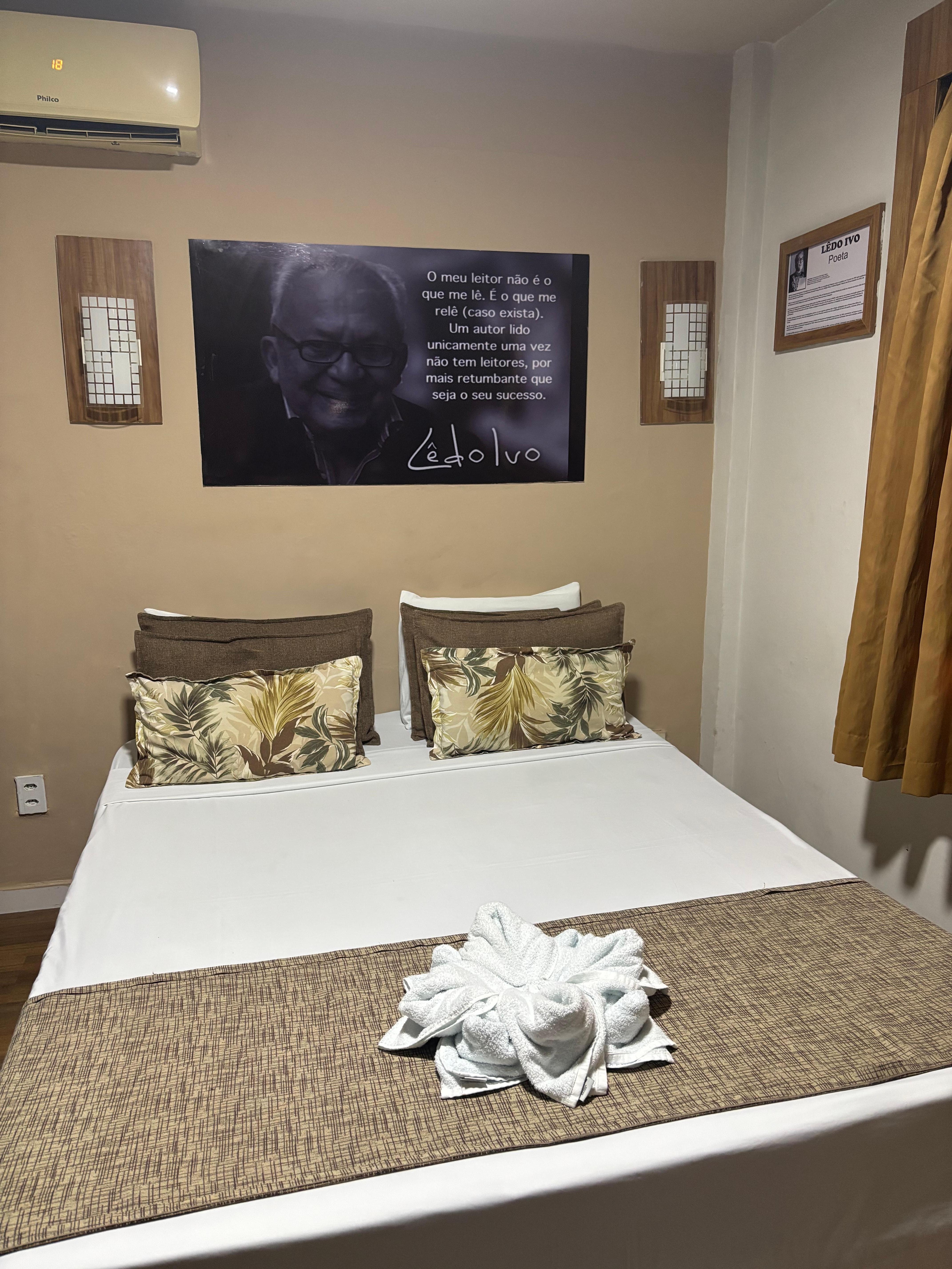 O quarto é maravilhoso 