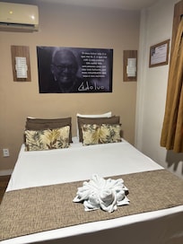 O quarto é maravilhoso