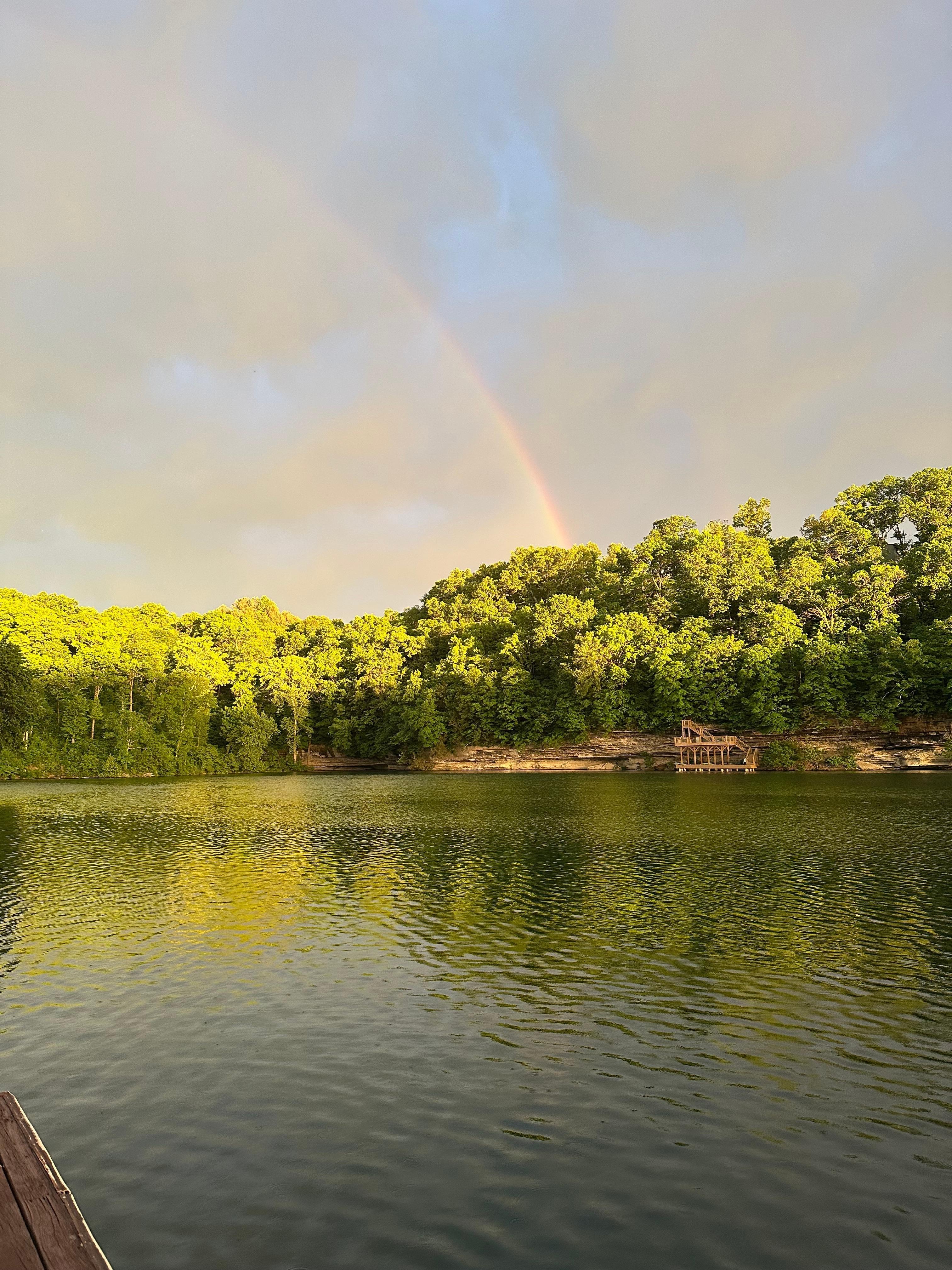 View from the backyard dock