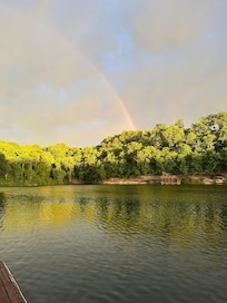 View from the backyard dock