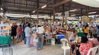 Jing Jai market on Saturday