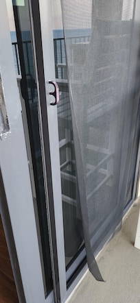 Balcony screen.