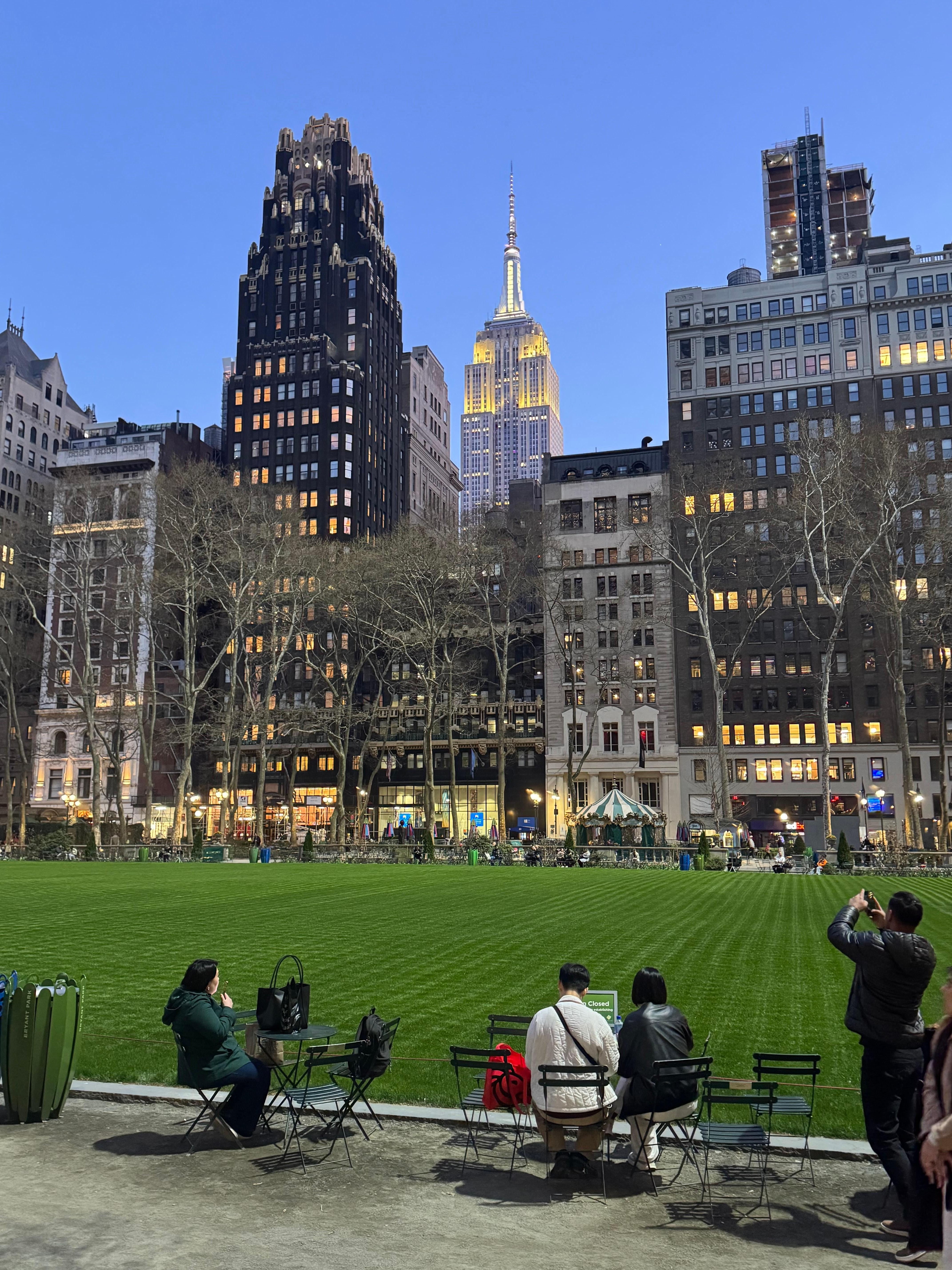 Empire State Buidling from Bryant Park