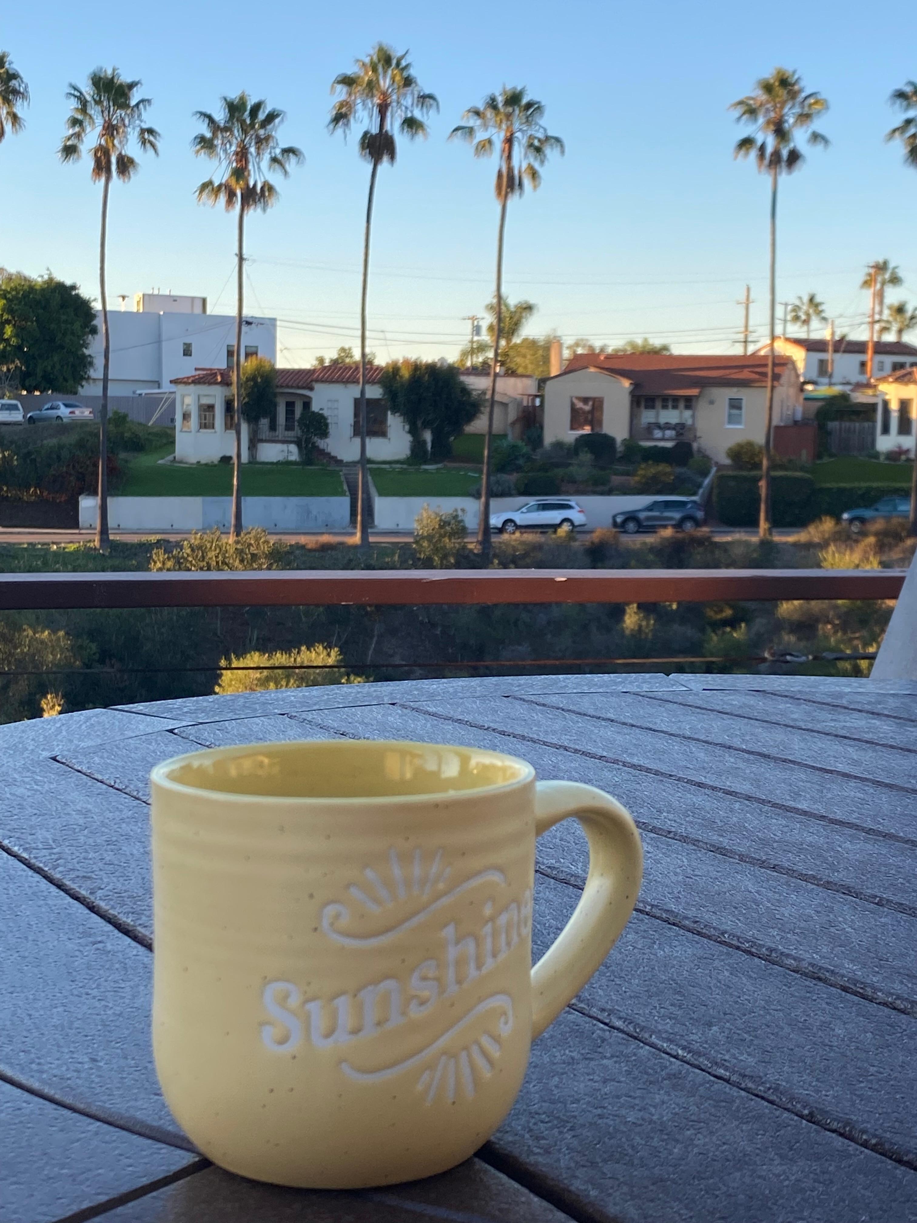 The best spot for a cup of coffee or tea.