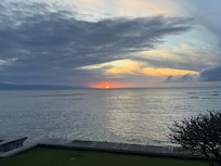 Sunsets are beautiful from the balcony