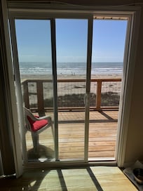 View from upstairs balcony