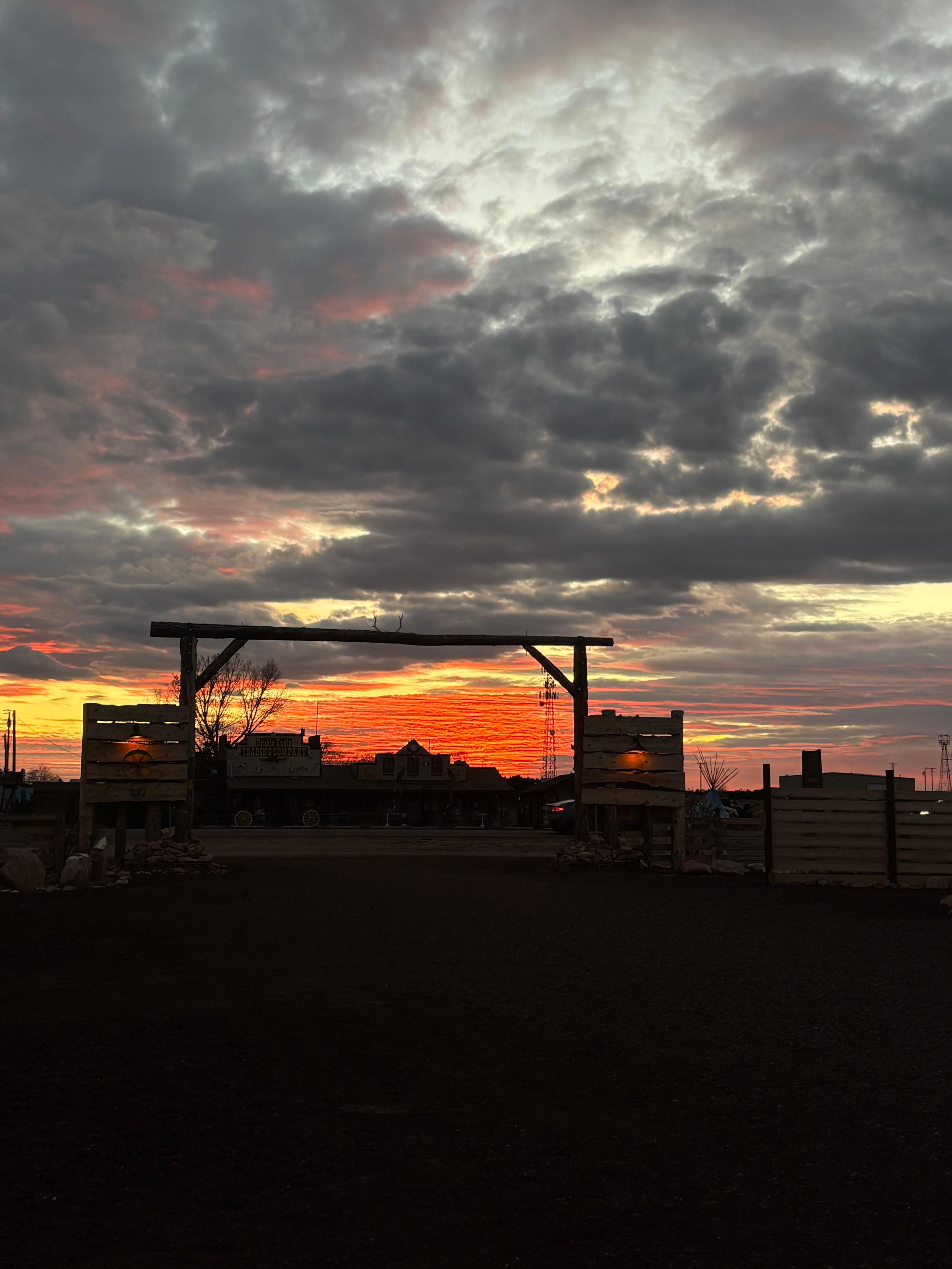 Beautiful sunset from the property!