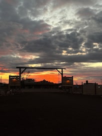 Beautiful sunset from the property!