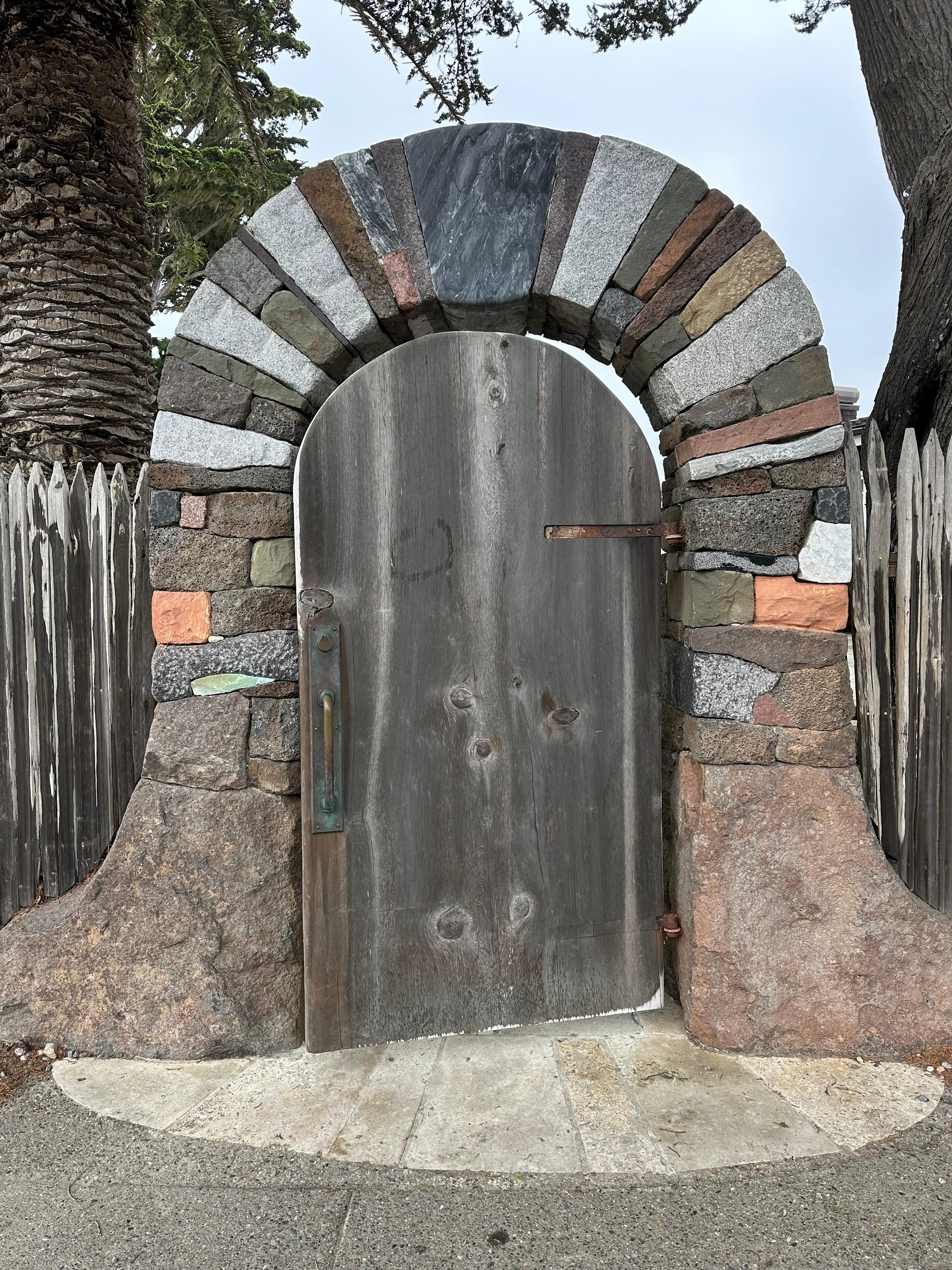 Entry to another home. Walk about town--observe for bits of beauty and humor.