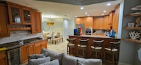 Fully equipped kitchen and large dining room