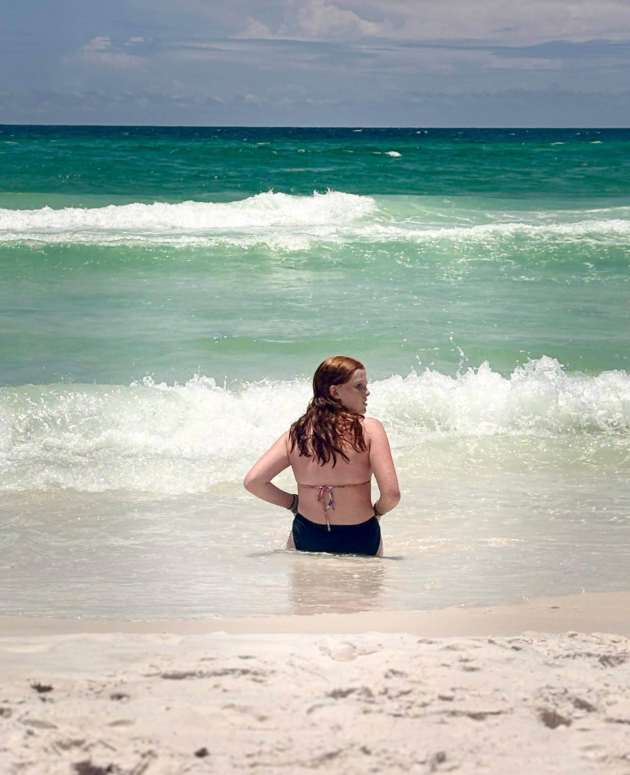 Beautiful beach right across the street!