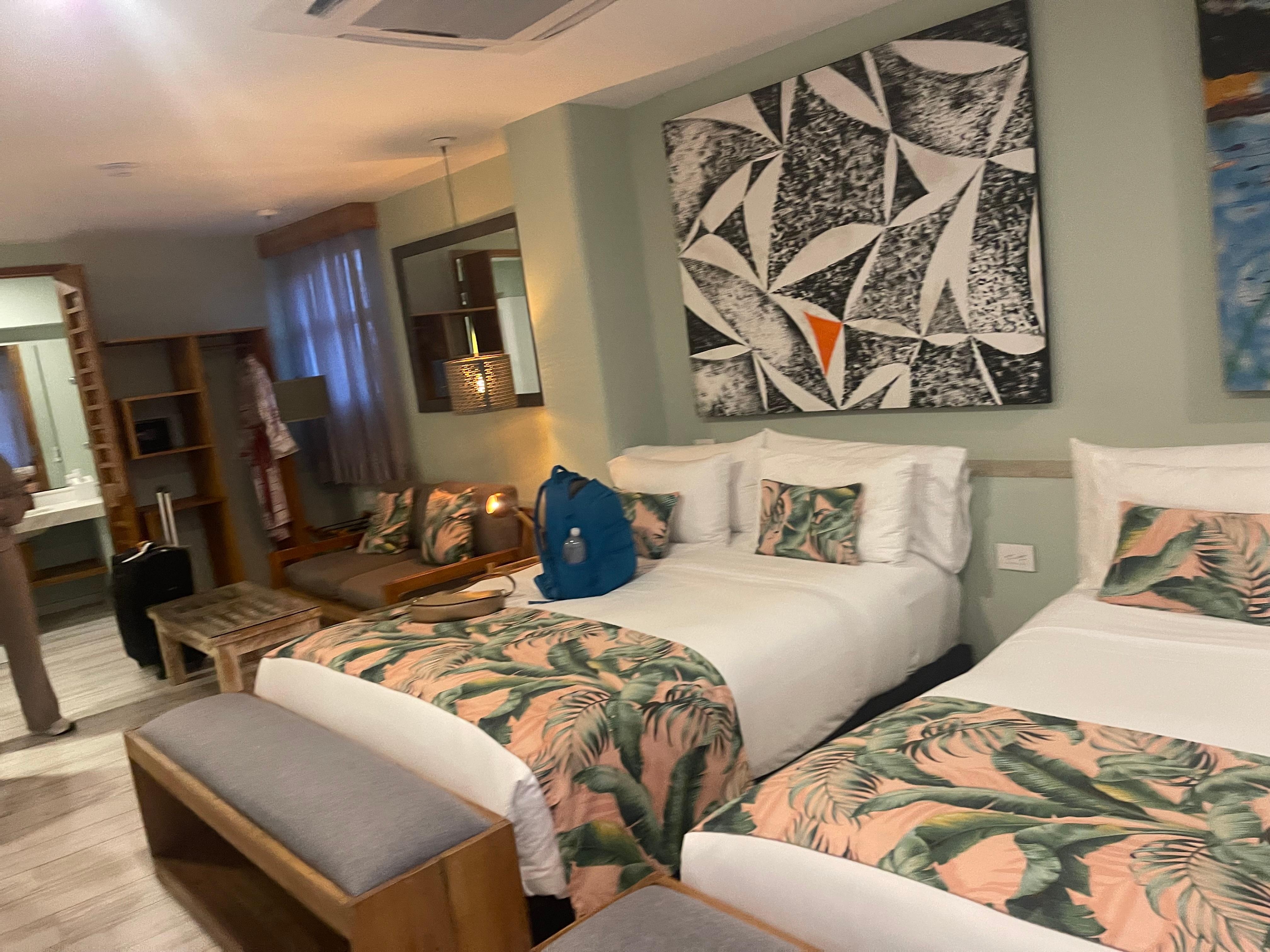 The rooms were so nice and cheery 