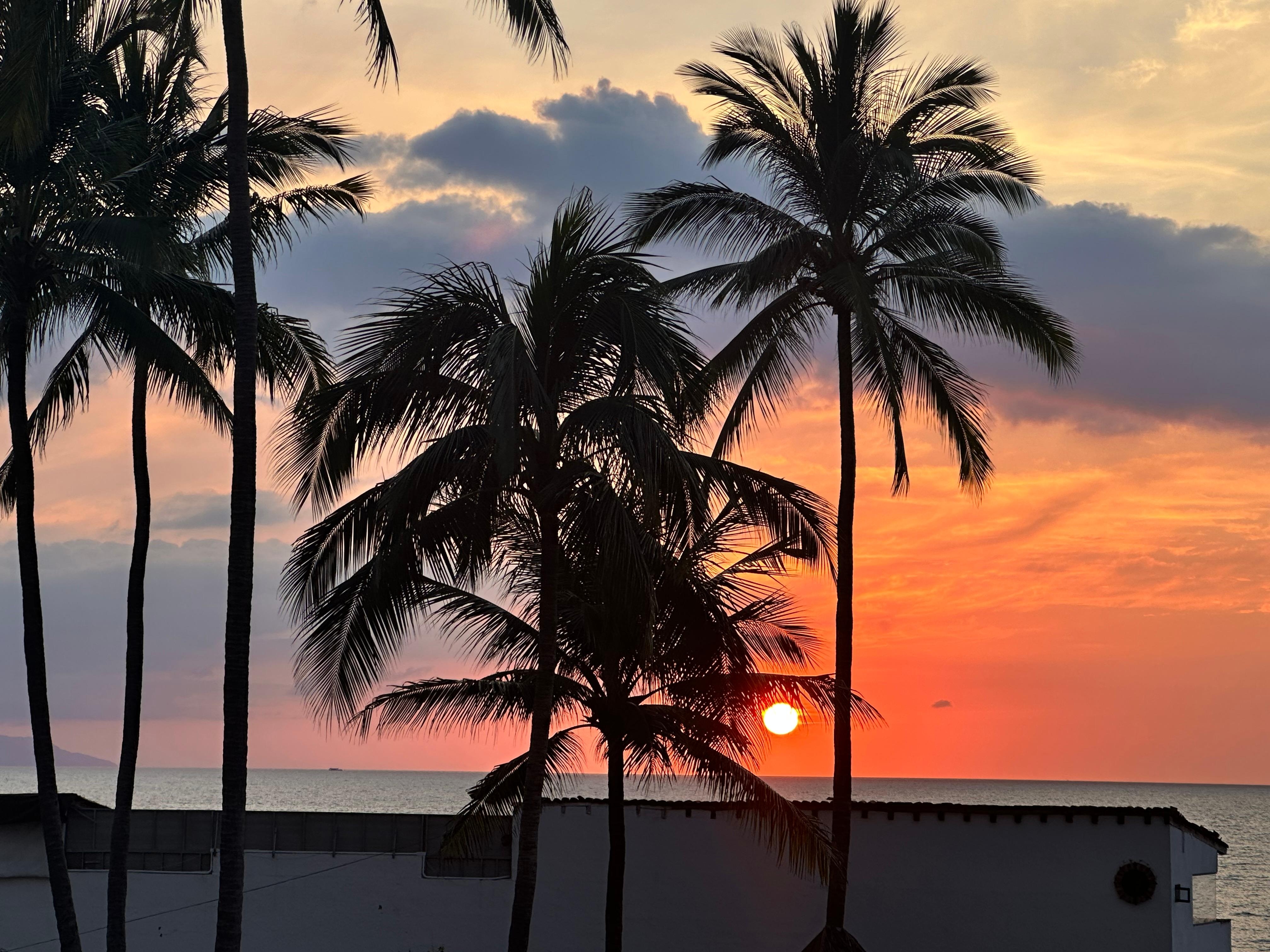 Sunset from our balcony