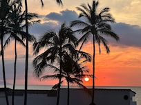 Sunset from our balcony
