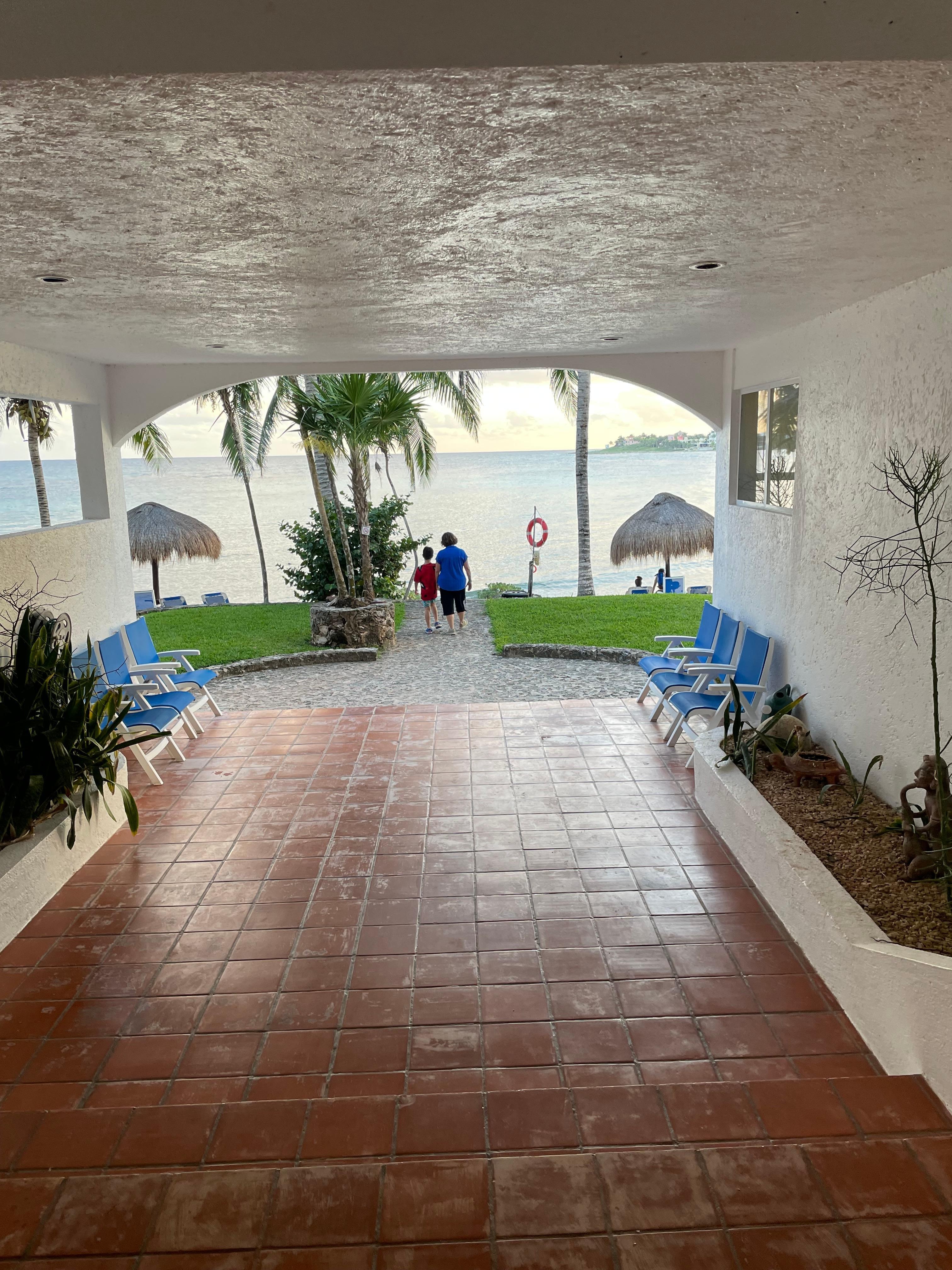 View of the bay from the main building