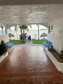 View of the bay from the main building