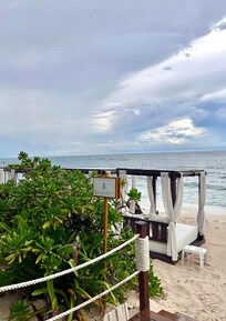 Beach right on property