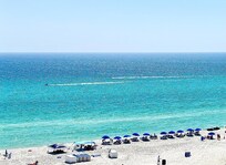 Mid-day beautiful water view from balcony