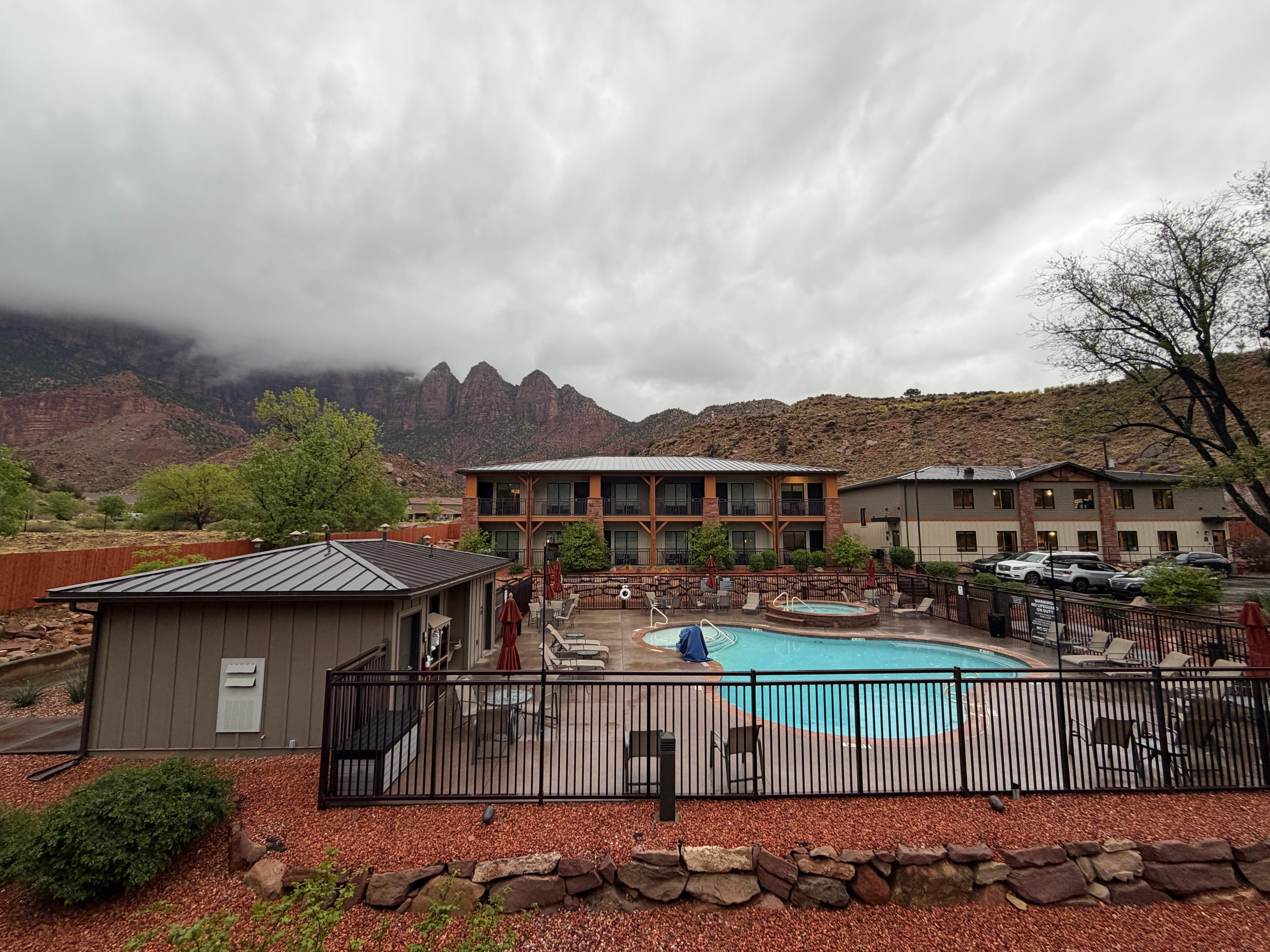 Our room was pool facing. 