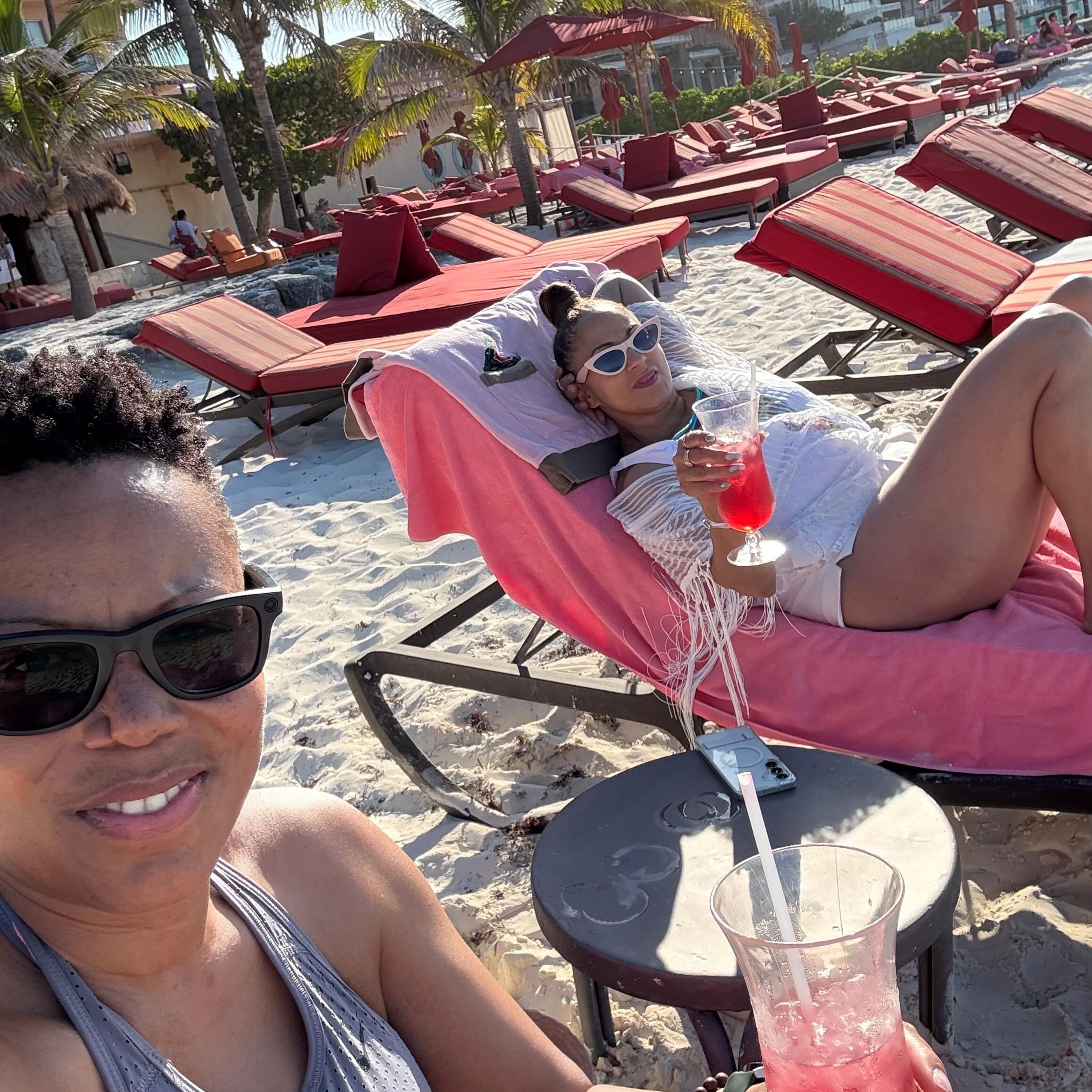 The hospitality is top notch even on the beach. 