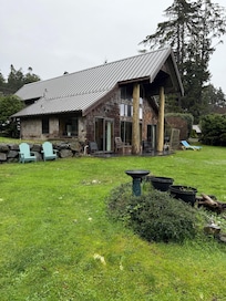 Rose Cottage and yard.