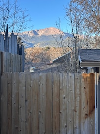 Backyard morning view of Pike’s Peak!