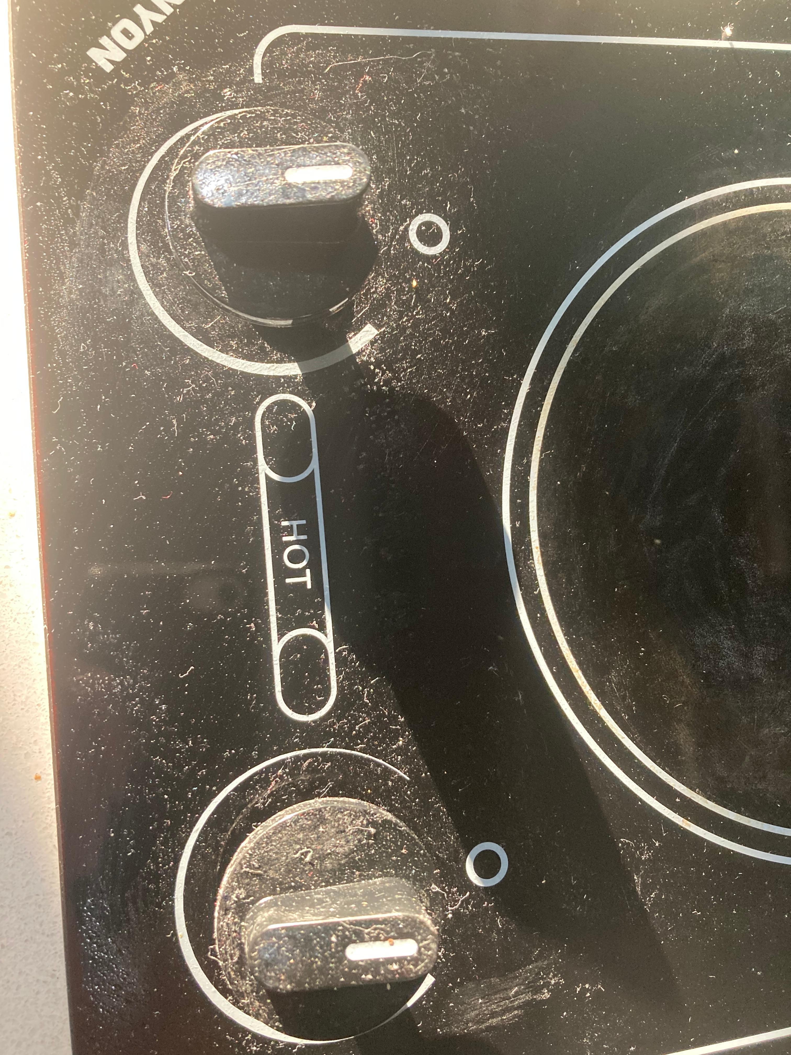 The stovetop was covered with sticky grime that I couldn’t even wipe off.