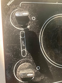 The stovetop was covered with sticky grime that I couldn’t even wipe off.