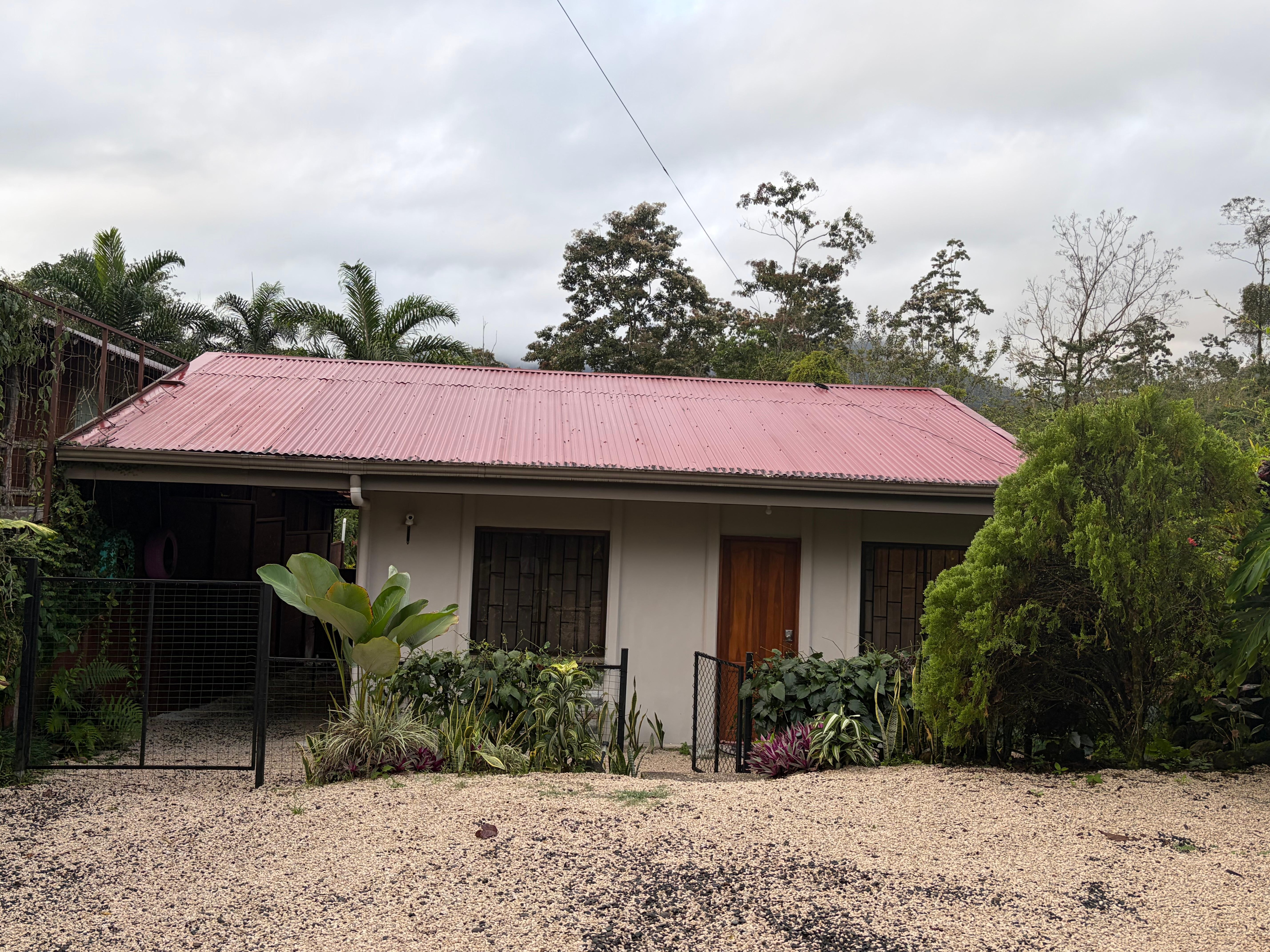 Front view of the cottage from the parking area