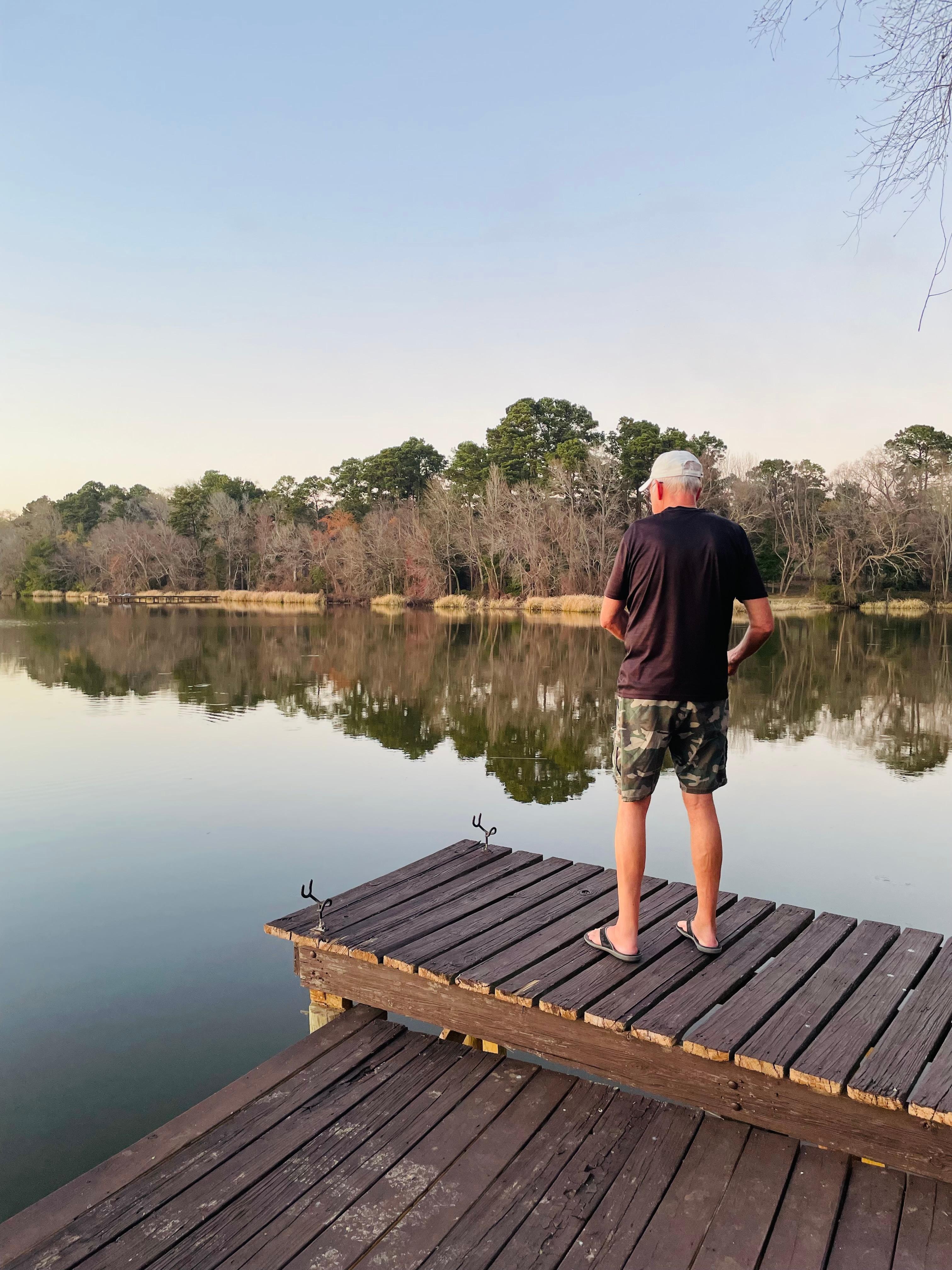 Fishing off the pier 