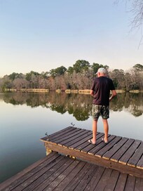 Fishing off the pier