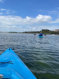 Kayaking right off the Moonbay property