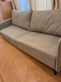 Broken sofa with stains, photo 1