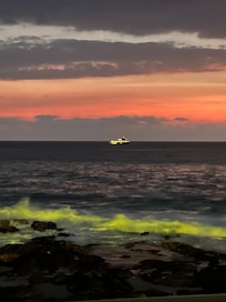 Our view at sunset. Pretty nice.