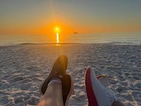 Sunset a block away from the unit.