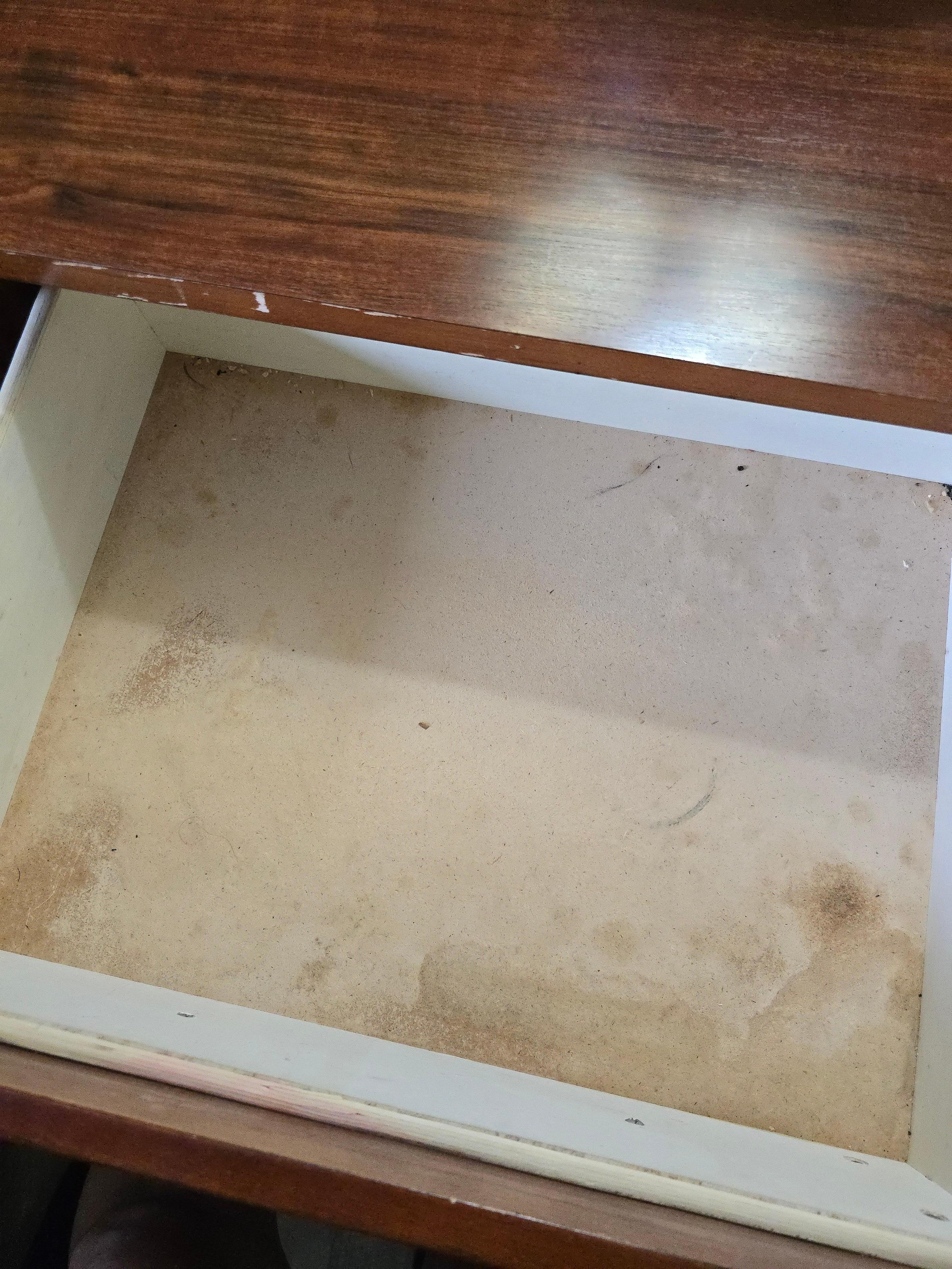 Inside the nightstand drawer