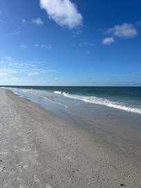 Beautiful pristine beaches with so many seashells for my daughter to find.