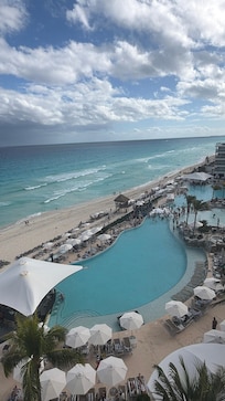 The ocean view from our room