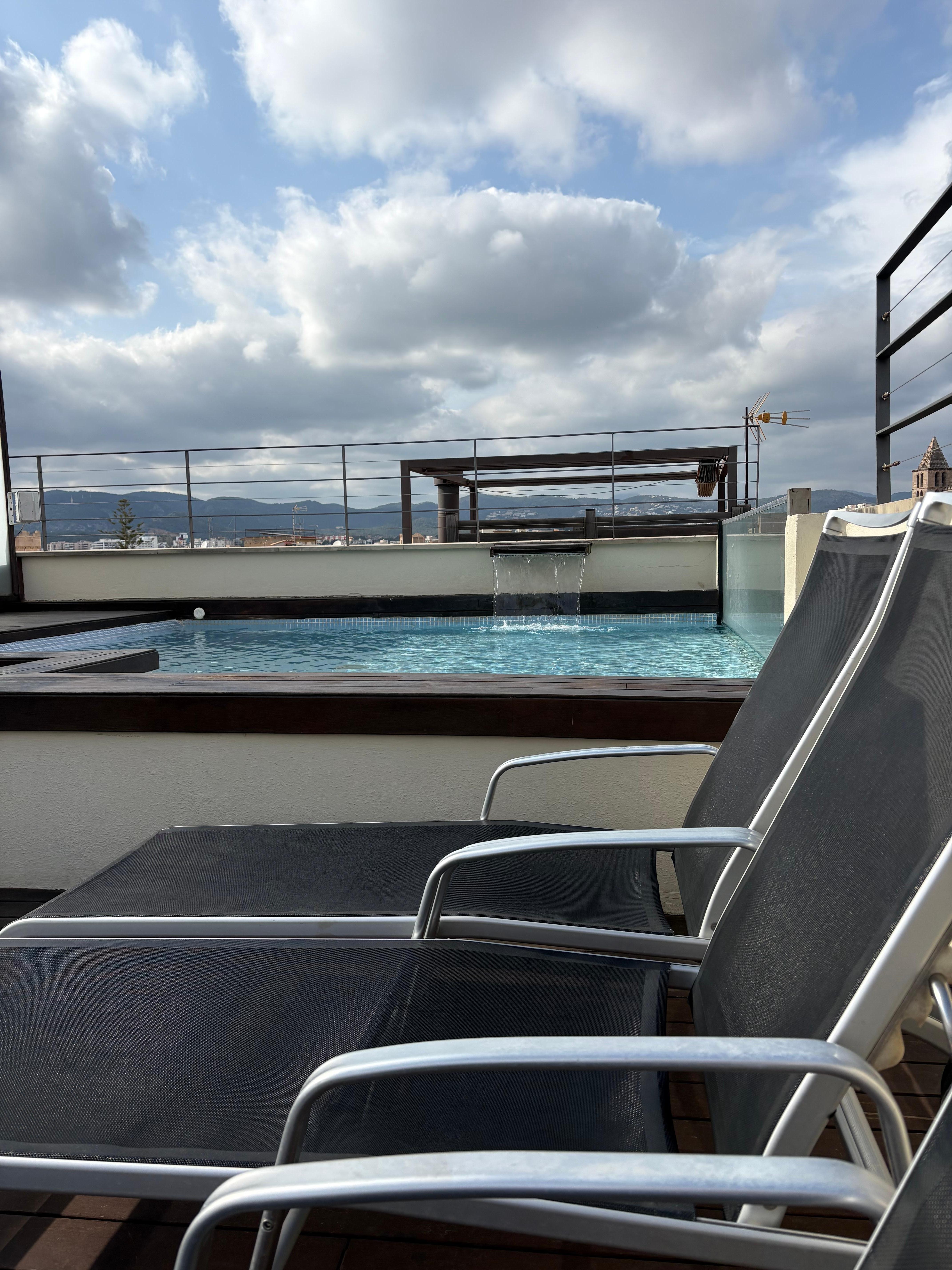 Outside area of hotel terrace