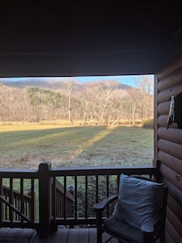 Backyard view.