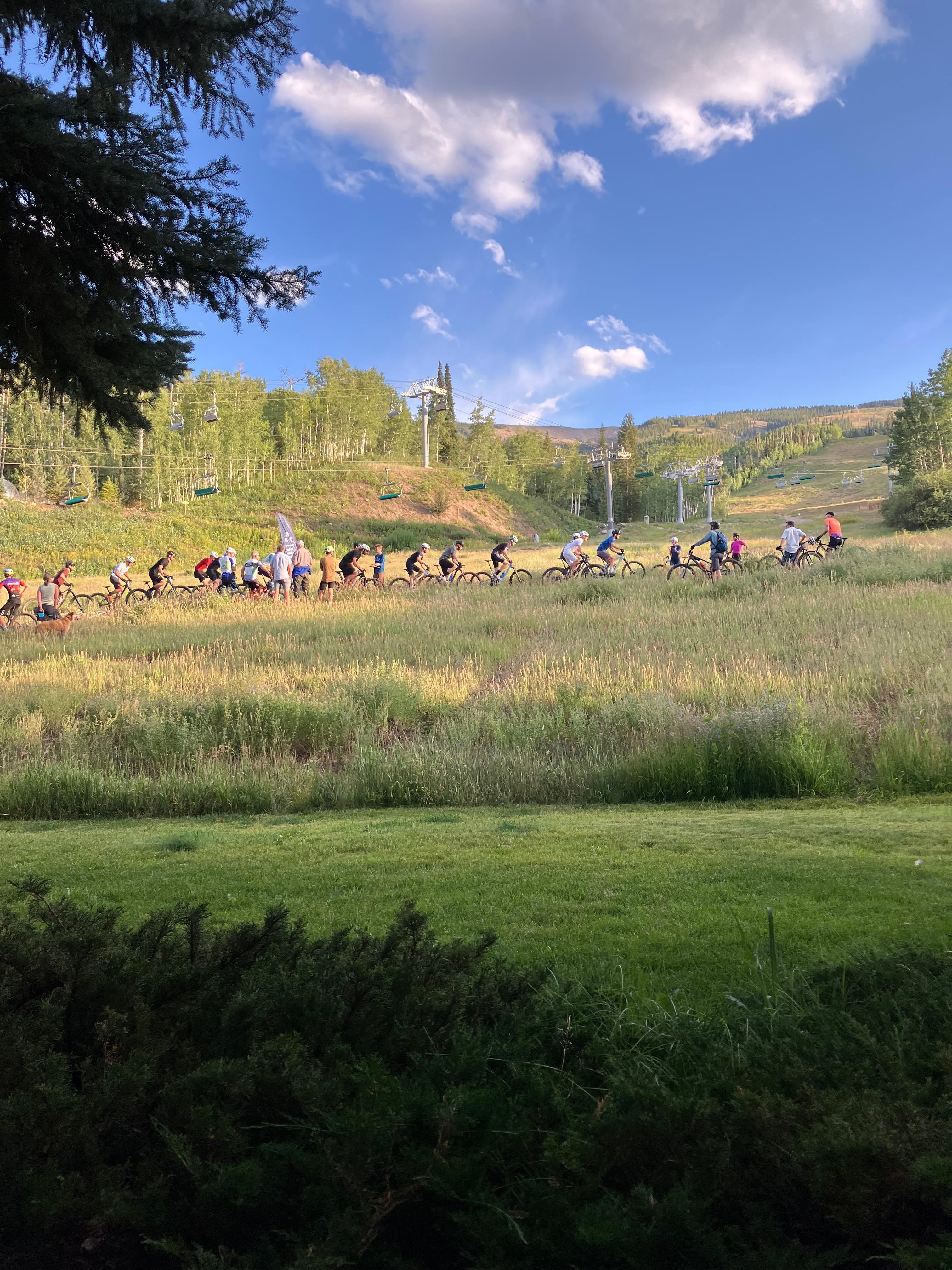 Mountain bike race in our backyard!