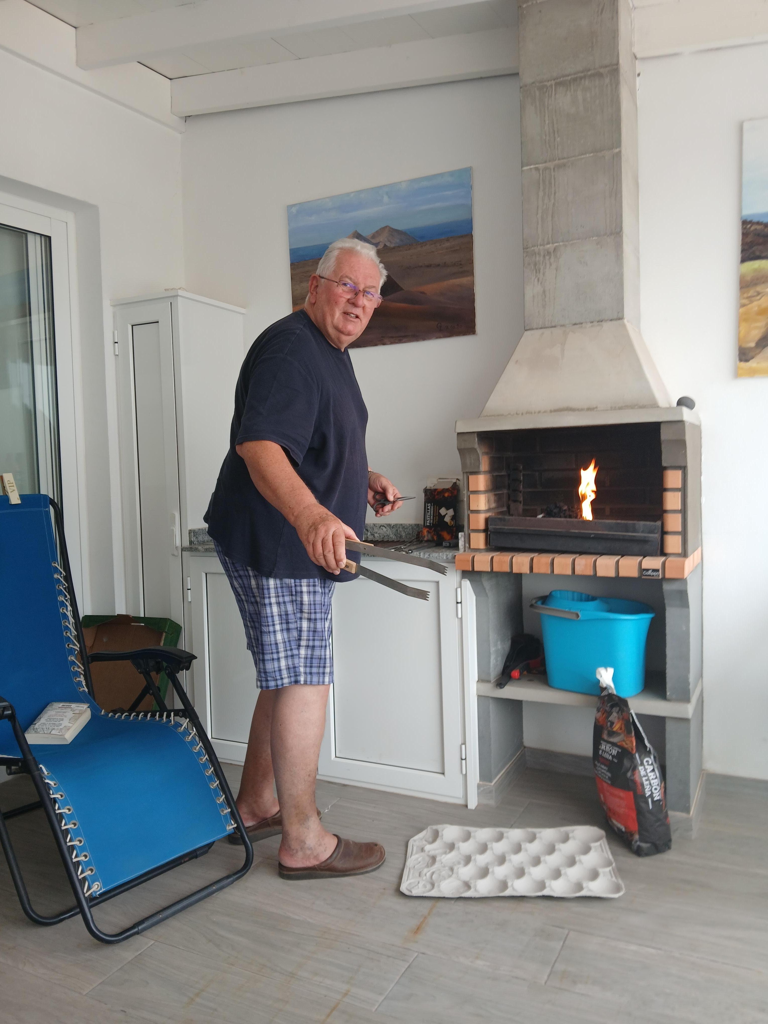 Wonderful having the bbq on the balcony!